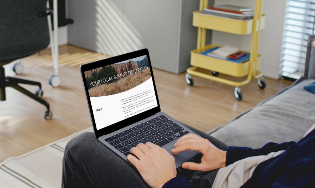 Clean, simple website layout for Christchurch electrical business

